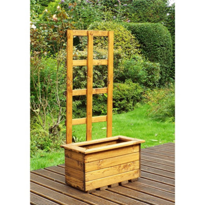 Marlborough Traditional Regular Kensington Wooden Planter from B&Q