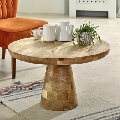 Worcester Belgravia Solid Wood Coffee Table Mushroom Style from B&Q