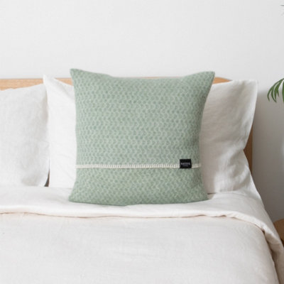 Native Natural Hoop Green Wool Cushion 45X45Cm from B&Q