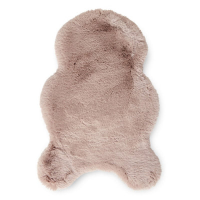 Sheepskin Rose Plain Shaggy Rug50mm Thickness Modern RugLuxurious Rug For Living Room& Dining Room-60Cm X 90Cm (Single) from B&Q