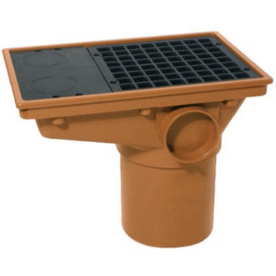 110mm Underground Rectangular Hopper from B&Q