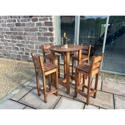 B&Q -  Traditional Deluxe Alfresco Bar Set Four Seater