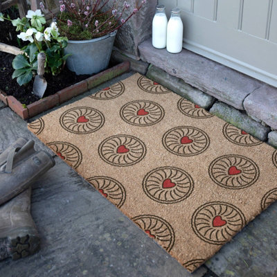 Artsy Doormats Jam Biscuit Coir Doormat (90X60Cm) from B&Q