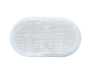 Double Round White Plastic Soffit Vent from B&Q