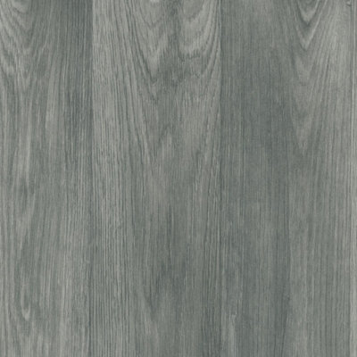 B&Q Grey Anti-Slip Wood Effect Vinyl Flooring For Livingroom, Kitchen, 3.8Mm Cushion Backed Vinyl Sheet -5M(16'4") X 2M(6'6")-10M²