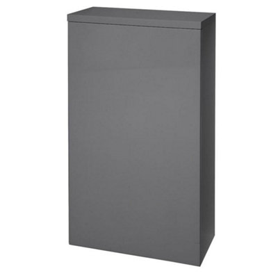 Clifton Bathroom 505mm Wc UnitStorm Grey Gloss from B&Q