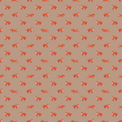 B&Q -  Eco-Friendly Brown Cute Fox Wallpaper