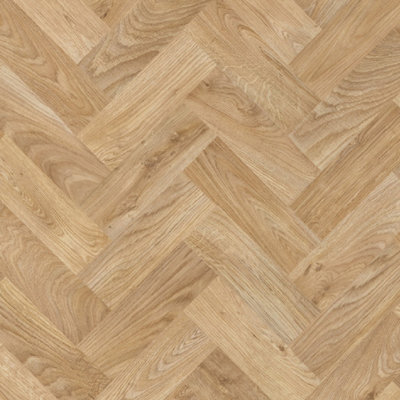 Beige Brown Wood Effect Anti-Slip Contract Commercial Heavy-Duty Vinyl Flooring With 3.0mm Thickness-3M(9'9") X 3M(9'9")-9M² from B&Q