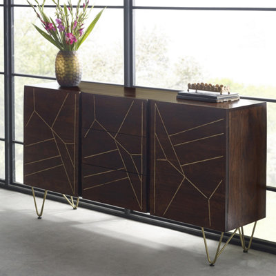 Worcester Dark Gold Extra Large Sideboard 3 Drawers And 2 Doors from B&Q