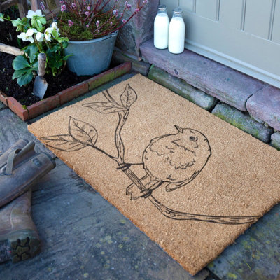 B&Q -  Pencil Robin Coir Doormat (90 X 60Cm)
