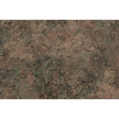 B&Q Deco55 1703 Vermont Slate Stone Effect Glue-Down Luxury Vinyl Tile - (2.5Mm Lvt) For Domestic & Commercial Use - Covers 3.96Sqm