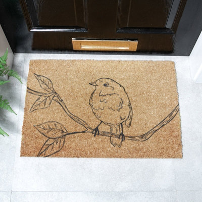 B&Q -  Pencil Robin Coir Doormat (60 X 40Cm)