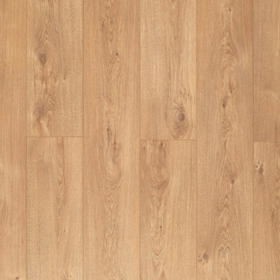 B&Q Lovaq Droplet Wood Effect Click Laminate Flooring - Plank (8Mm),For All Rooms & Contract Commercial Use - Covers 2.17Sqm Brown