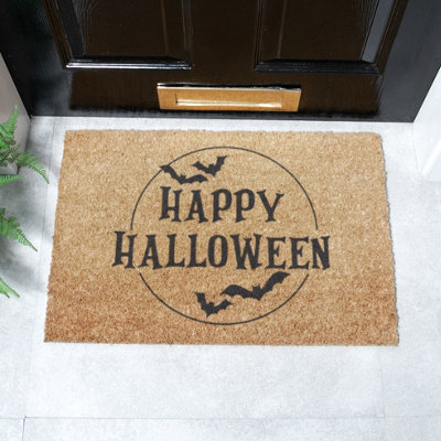 Artsy Doormats Happy Halloween  Coir Doormat (60 X 40Cm) from B&Q