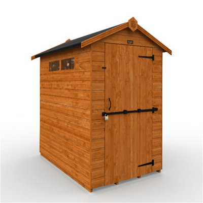 6Ft X 4Ft (1750mm X 1150mm) Horsforth Shiplap Security Apex Shed With 2 Windows (12mm Tongue And Groove Floor And Roof)