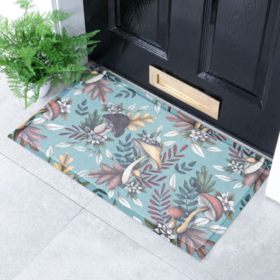 Native Natural Magical Mushrooms  X Celia Battaini Doormat (70 X 40Cm) from B&Q