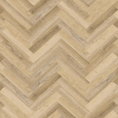 Allo (Rbh) Barley 5.2mm Spc Click Lvt Flooring Herringbone Wood EffectFor Home & Commercial Use 2.2 M²Per Pack from B&Q