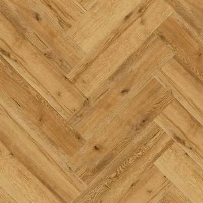  - Expona Commercial 4123 Sherwood Oak Parquet Brown Wood Effect Glue Down Luxury Vinyl Tile-Herringbone(2.5mm Lvt)-3.34M² Per Pack