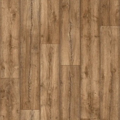  - Neutral Modern Wood Effect Anti-Slip Vinyl Flooring For Bathroom& Kitchen2.0mm Thick Vinyl Sheet-2M(6'6") X 2M(6'6")-4M²