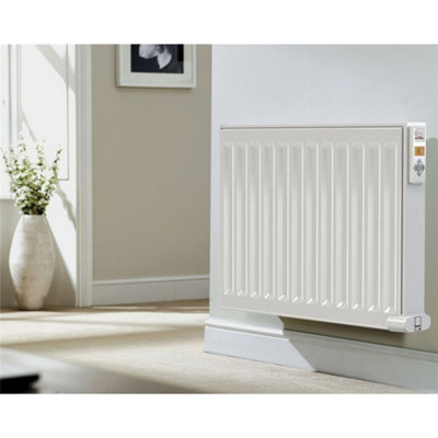 950mm (W) x 500mm (H) - White Wi-Fi Oil Filled Double Panel Electric ...