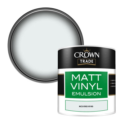 Crown Trade Vinyl Matt Walls & Ceilings Emulsion Paint Ncs 0502-B10G (0502-B10G) 250Ml Tester from B&Q