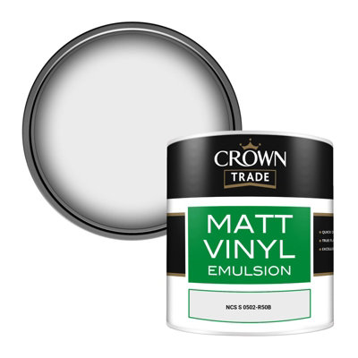 Crown Trade Vinyl Matt Walls & Ceilings Emulsion Paint Ncs S 0502-R50B (0502-R50B) 250Ml Tester from B&Q