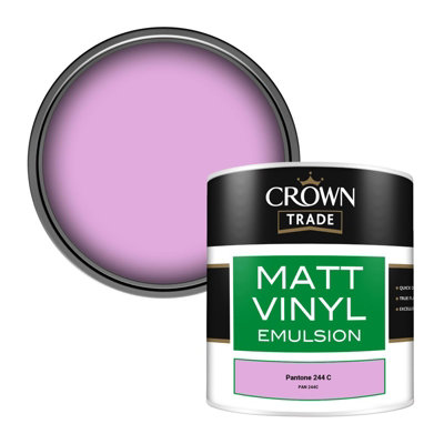 B&Q -  Vinyl Matt Walls & Ceilings Emulsion Paint Pantone 244 C (Pan 244C) 250Ml Tester