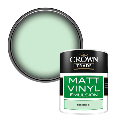Crown Trade Vinyl Matt Walls & Ceilings Emulsion Paint Ncs S 0520-G (0520-G) 1L from B&Q