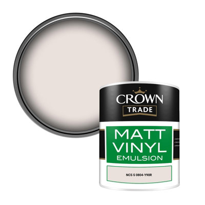 Crown Trade Vinyl Matt Walls & Ceilings Emulsion Paint Ncs S 0804-Y90R (0804-Y90R) 1L from B&Q