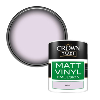 Crown Trade Vinyl Matt Walls & Ceilings Emulsion Paint (T2710T) 1L from B&Q
