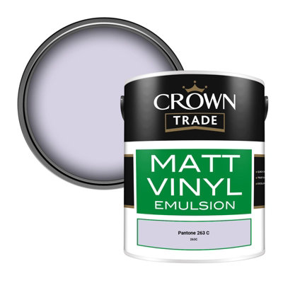 B&Q -  Vinyl Matt Walls & Ceilings Emulsion Paint Pantone 263 C (263C) 5L