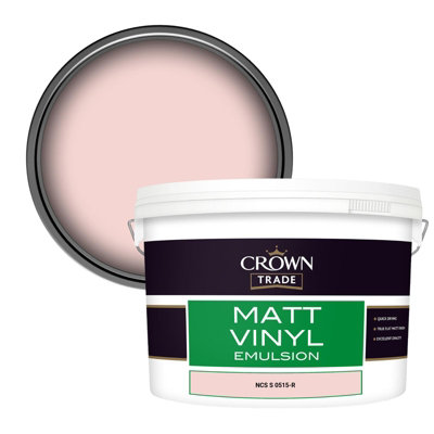 Crown Trade Vinyl Matt Walls & Ceilings Emulsion Paint Ncs S 0515-R (0515-R) 10L from B&Q