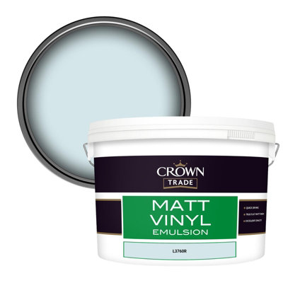Crown Trade Vinyl Matt Walls & Ceilings Emulsion Paint (L3760R) 10L from B&Q
