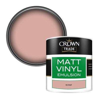 Crown Trade Vinyl Matt Walls & Ceilings Emulsion Paint (C2.10.67) 250Ml Tester from B&Q