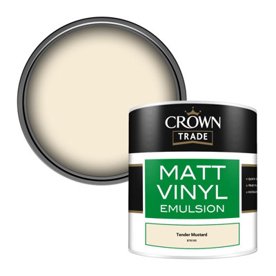 B&Q -  Vinyl Matt Walls & Ceilings Emulsion Paint Tender Mustard (B7810S) 250Ml Tester