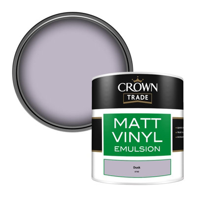 Crown Trade Vinyl Matt Walls & Ceilings Emulsion Paint Dusk (4740) 250Ml Tester from B&Q