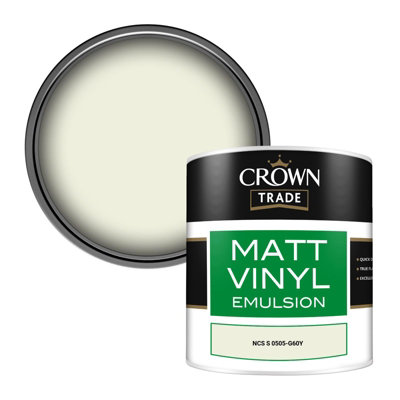 Crown Trade Vinyl Matt Walls & Ceilings Emulsion Paint Ncs S 0505-G60Y (0505-G60Y) 250Ml Tester from B&Q