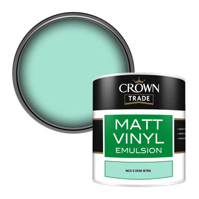 Crown Trade Vinyl Matt Walls & Ceilings Emulsion Paint Ncs S 0530-B70G (0530-B70G) 250Ml Tester from B&Q