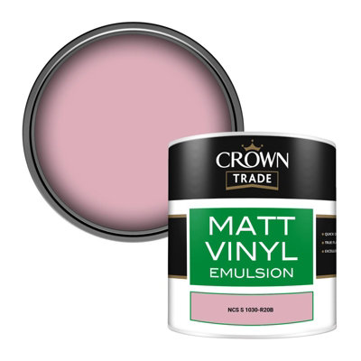 Crown Trade Vinyl Matt Walls & Ceilings Emulsion Paint Ncs S 1030-R20B (1030-R20B) 250Ml Tester from B&Q