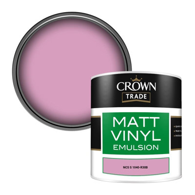 Crown Trade Vinyl Matt Walls & Ceilings Emulsion Paint Ncs S 1040-R30B (1040-R30B) 250Ml Tester from B&Q