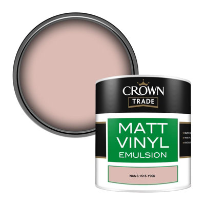 Crown Trade Vinyl Matt Walls & Ceilings Emulsion Paint Ncs S 1515-Y90R (1515-Y90R) 250Ml Tester from B&Q