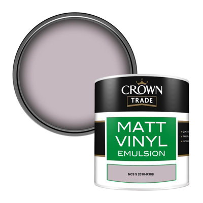Crown Trade Vinyl Matt Walls & Ceilings Emulsion Paint Ncs S 2010-R30B (2010-R30B) 250Ml Tester from B&Q