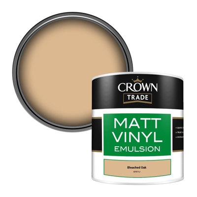 B&Q -  Vinyl Matt Walls & Ceilings Emulsion Paint Bleached Oak (A7511J) 250Ml Tester