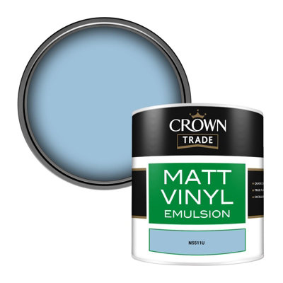Crown Trade Vinyl Matt Walls & Ceilings Emulsion Paint (N5511U) 250Ml Tester