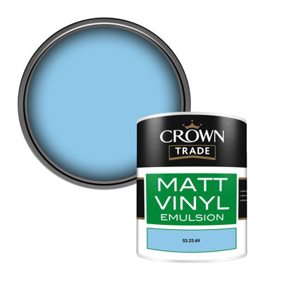 Crown Trade Vinyl Matt Walls & Ceilings Emulsion Paint (S3.25.69) 1L from B&Q
