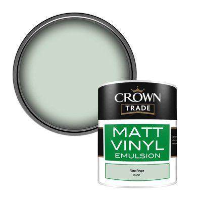 B&Q -  Vinyl Matt Walls & Ceilings Emulsion Paint Fine River (F3670P) 1L