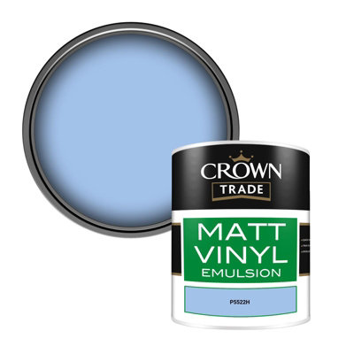 Crown Trade Vinyl Matt Walls & Ceilings Emulsion Paint (P5522H) 1L from B&Q