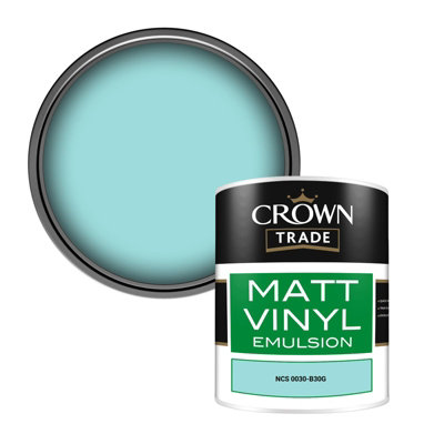 Crown Trade Vinyl Matt Walls & Ceilings Emulsion Paint Ncs 0030-B30G (0030-B30G) 1L from B&Q