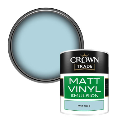 Crown Trade Vinyl Matt Walls & Ceilings Emulsion Paint Ncs S 1020-B (1020-B) 1L from B&Q