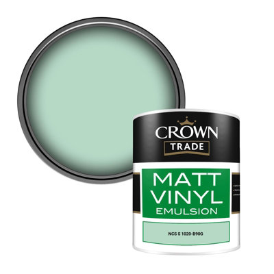 Crown Trade Vinyl Matt Walls & Ceilings Emulsion Paint Ncs S 1020-B90G (1020-B90G) 1L from B&Q